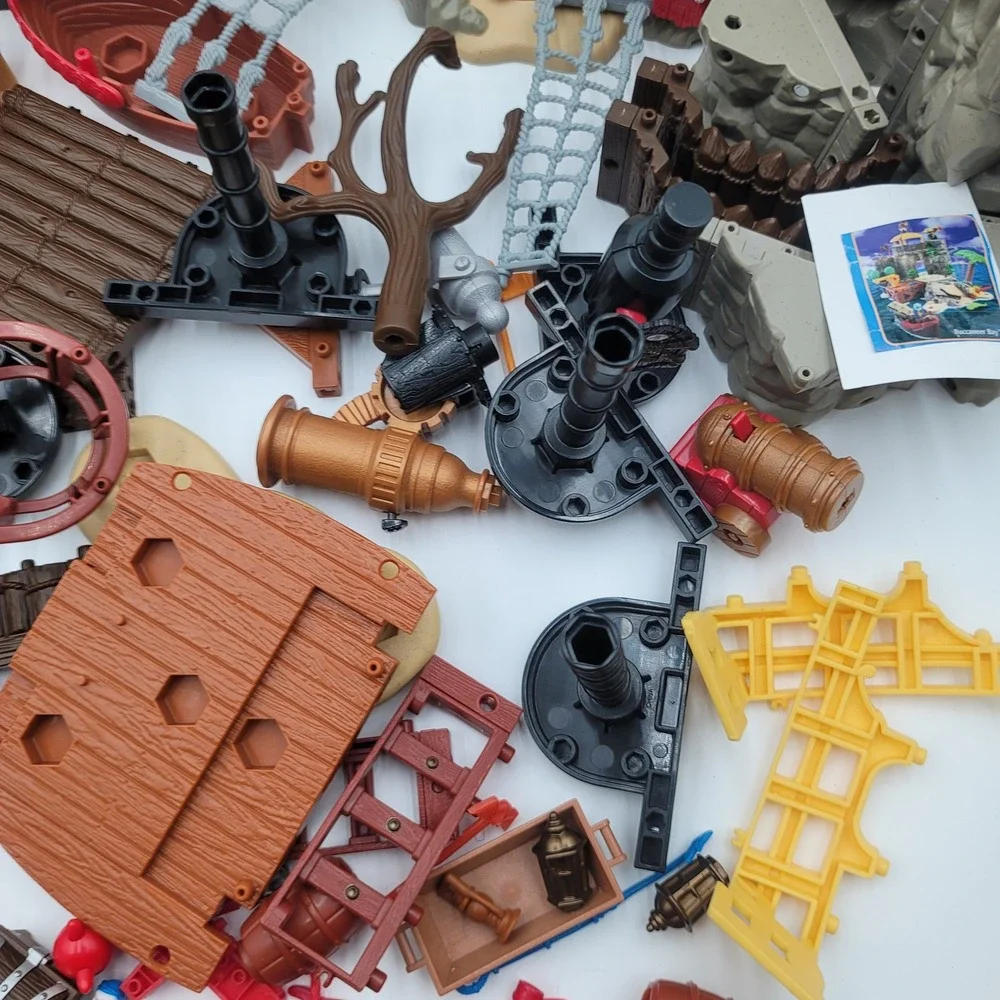 Fisher Price‎ Imaginext Pirate Raider Ship & Buccaneer Bay Playset Lot Kids Toy